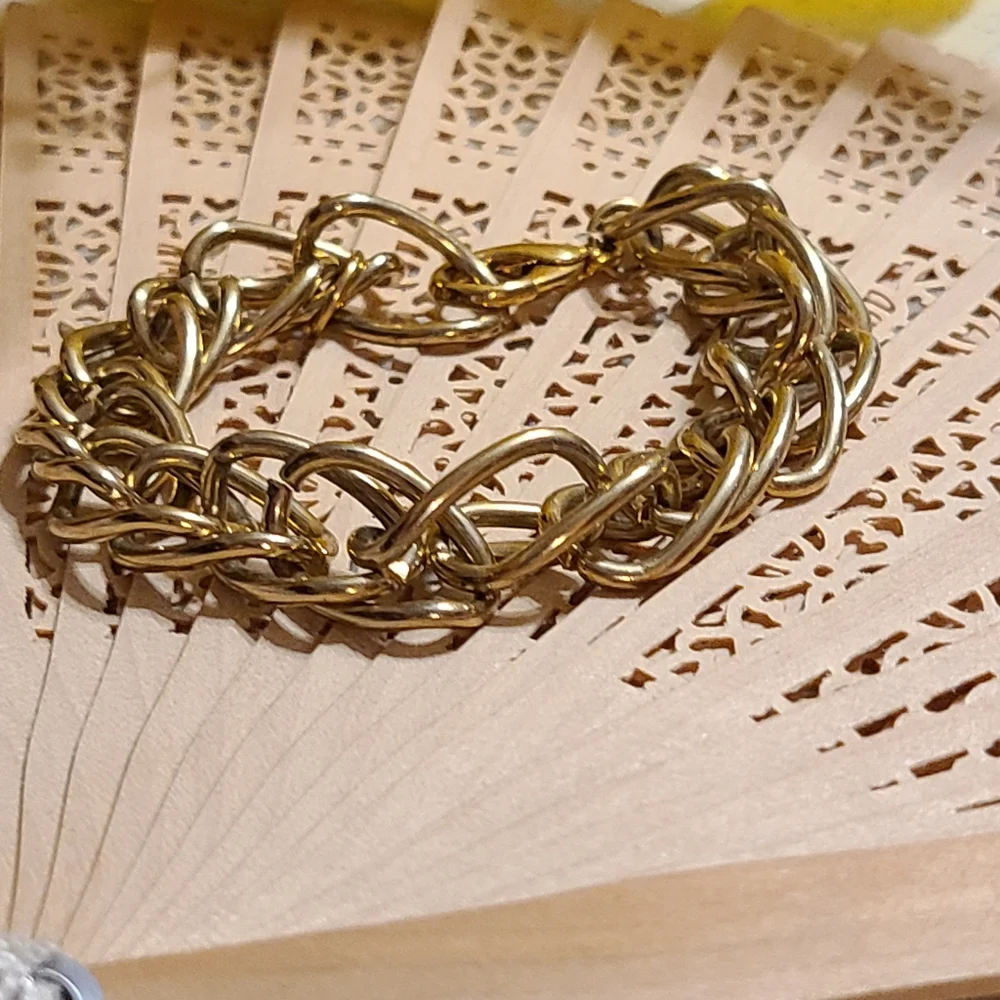 Unique Vintage Gold Chain Bracelet